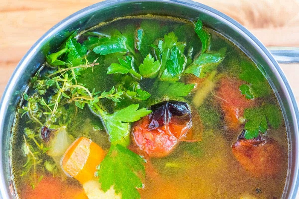  soup with vegetable broth